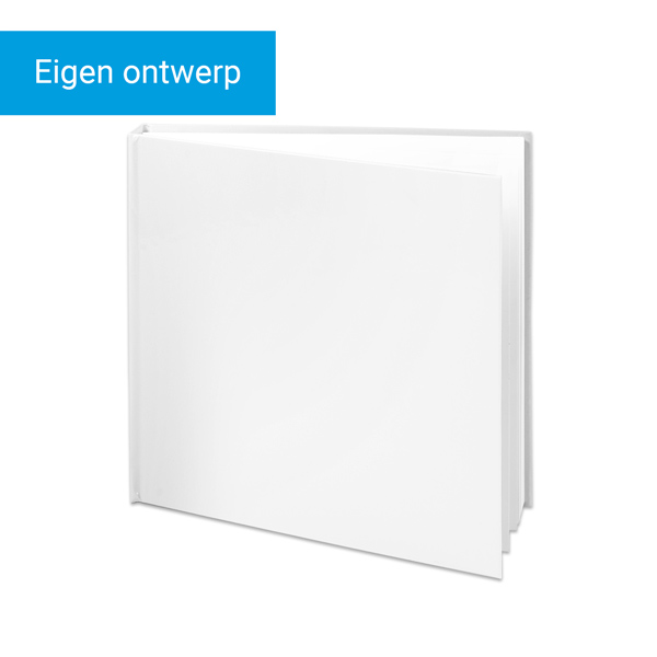 Fotoboek XL vierkant harde fotokaft platliggende binding