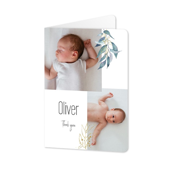 Folded Card portrait rounded corners 10 x 14,3 cm