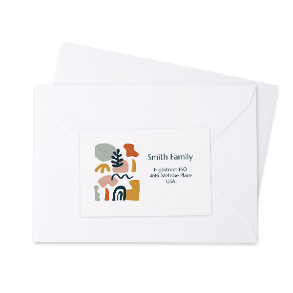 Afzender adresstickers - Set van 16
