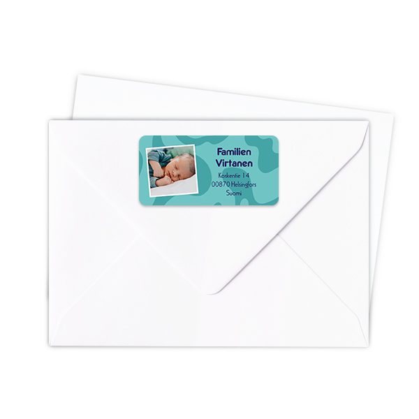 Afzender adresstickers - Set van 24
