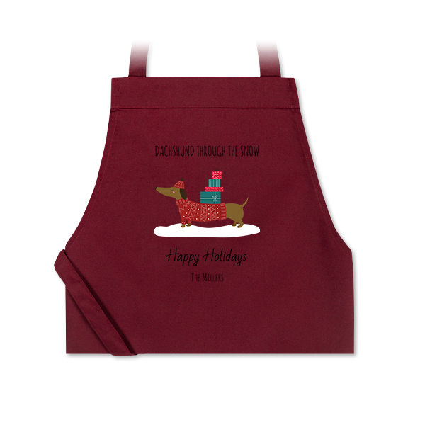 Coloured Apron Burgundy Coloured Apron Burgundy