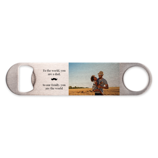 Décapsuleur en acier avec photo Décapsuleur en acier avec photo