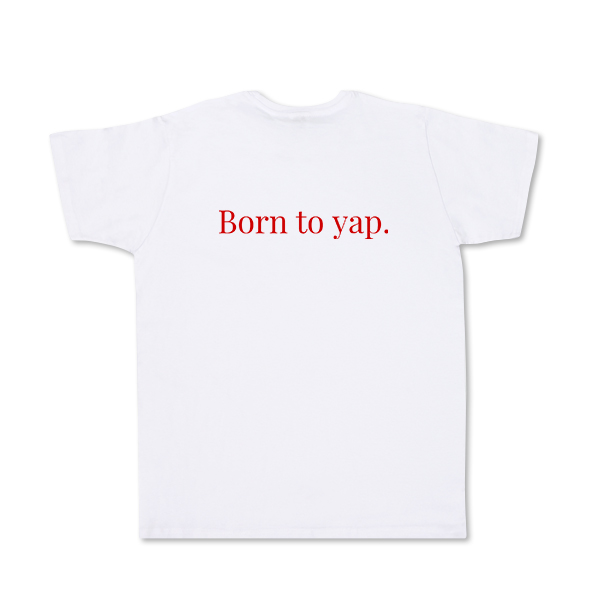 T-shirt Men White Back T-shirt Men White Back