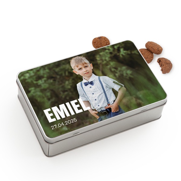 Cookie Tin Rectangle with Generous cookies Cookie Tin Rectangle with Generous cookies