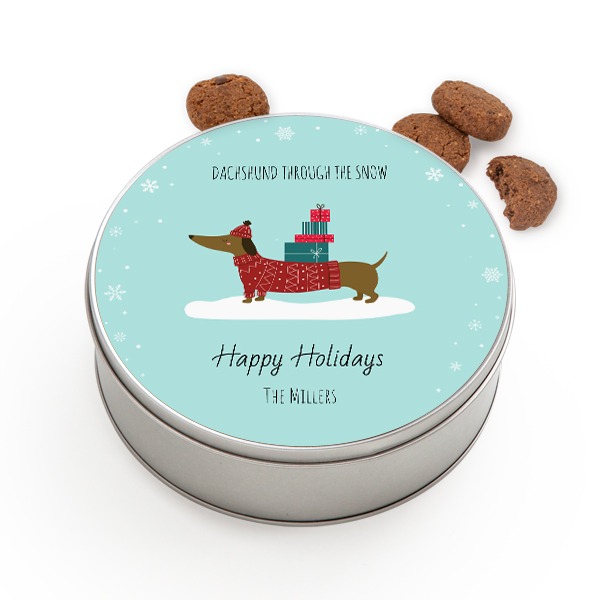 Cookie Tin Round with Generous cookies Cookie Tin Round with Generous cookies