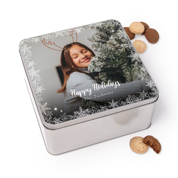 Cookie Tin Square with Generous cookies Cookie Tin Square with Generous cookies