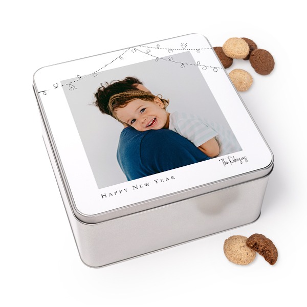 Cookie Tin Square with Generous cookies Cookie Tin Square with Generous cookies