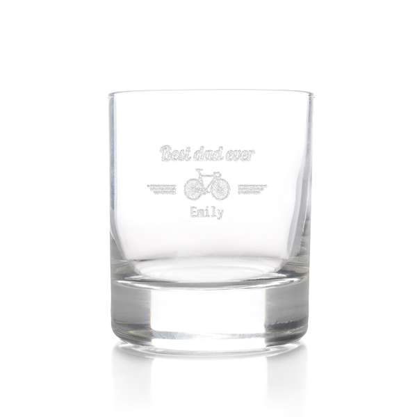 Engraved whisky glass Engraved whisky glass