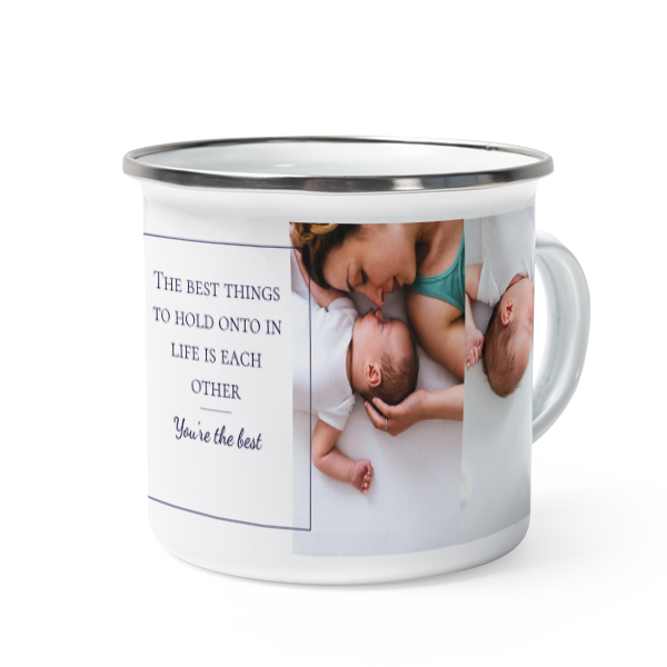 Mug émaillé bord alu Mug émaillé bord alu