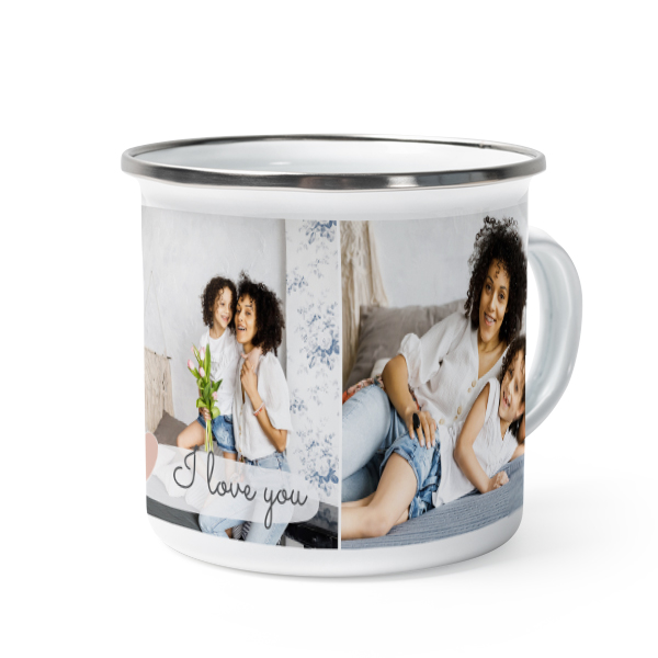Mug émaillé bord alu Mug émaillé bord alu