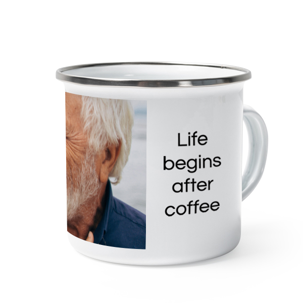 Enamel Mug Grey Metal Enamel Mug Grey Metal