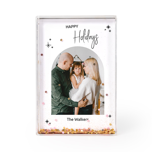 Acrylic frame filled with glitter Acrylic frame filled with glitter