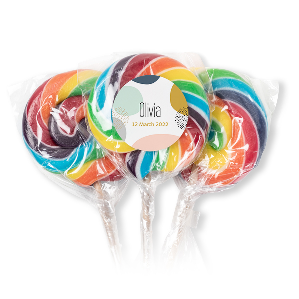 Lolly regenboog (set van 12) Lolly regenboog (set van 12)