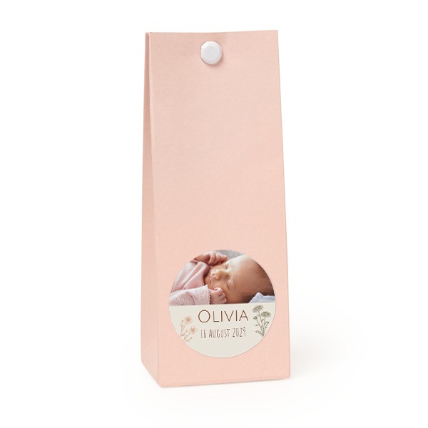 Rosa runde Geschenktüte - 12 Stk. Rosa runde Geschenktüte - 12 Stk.