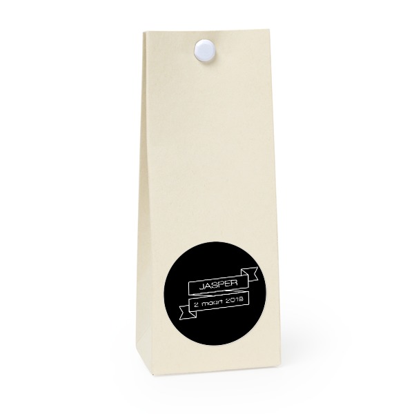 Party favours bag vanilla round 4cm Party favours bag vanilla round 4cm