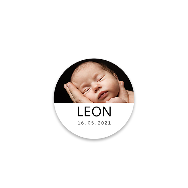 Stickers voor bedankjes rond klein (set van 48) Stickers voor bedankjes rond klein (set van 48)