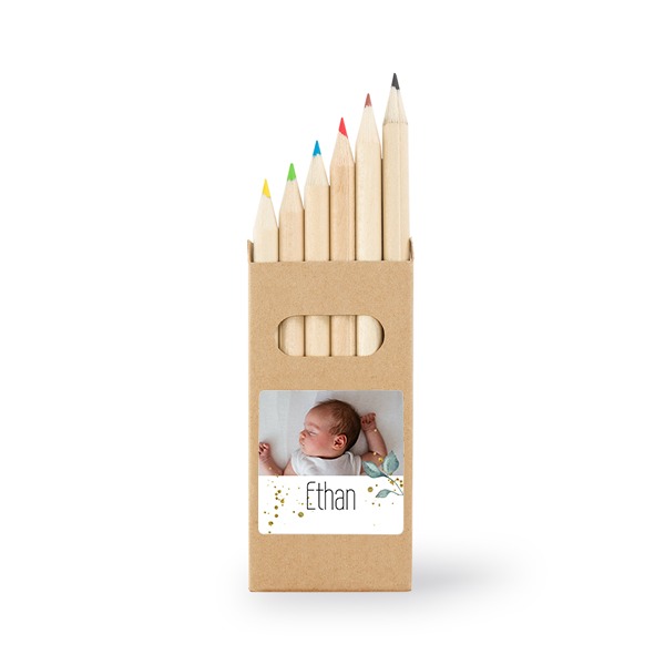 Colored Pencils Sticker Square (Set of 12) Colored Pencils Sticker Square (Set of 12)