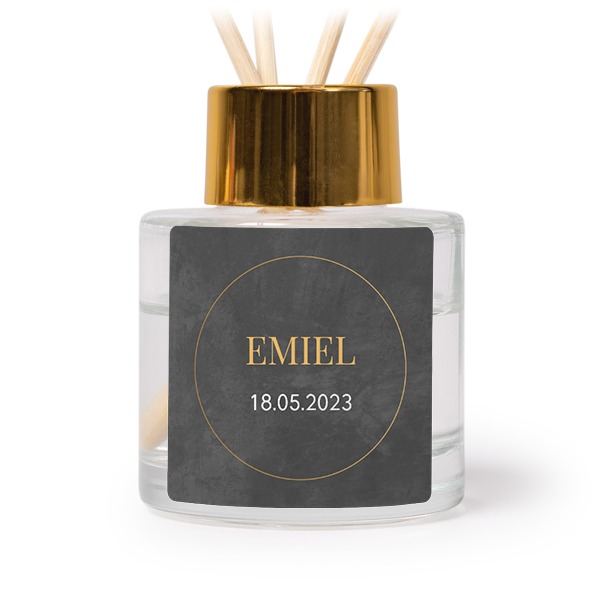 House Perfume Diffuser Gold Square - set of 12