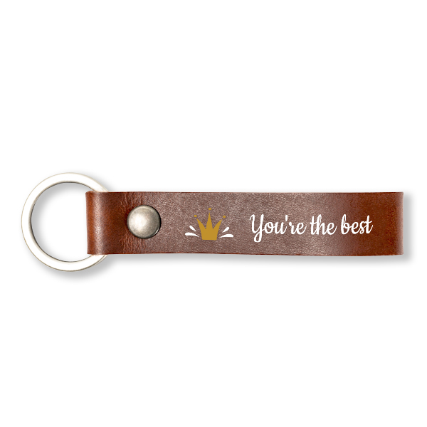Leren sleutelhanger