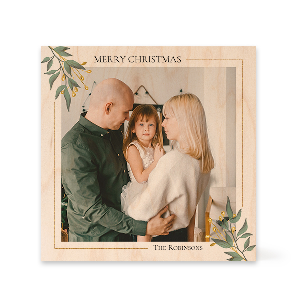 Wooden Photo Block Square Wooden Photo Block Square