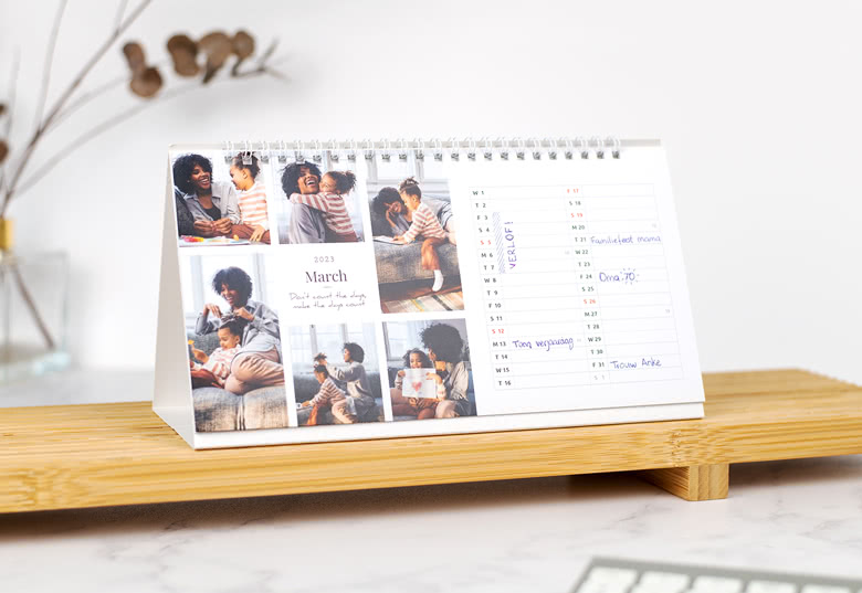 Bordskalender med bilder