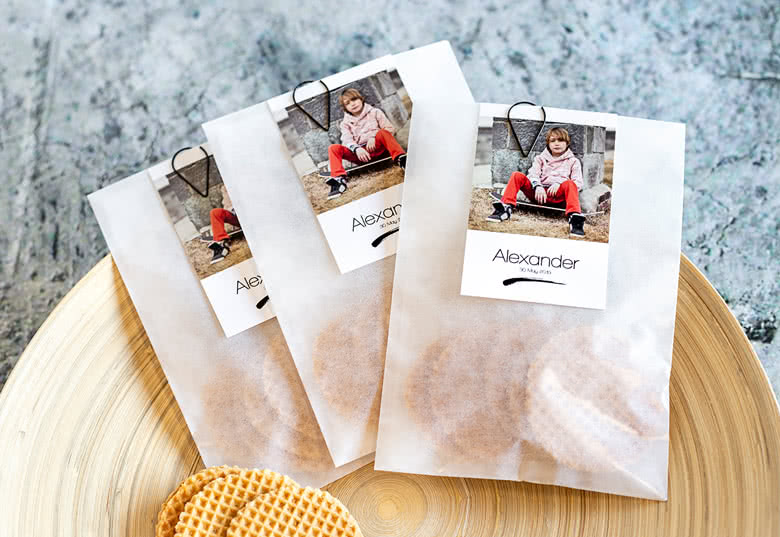 Snoepzakjes met kaartje