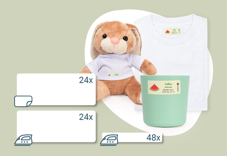 Holiday naming label set
