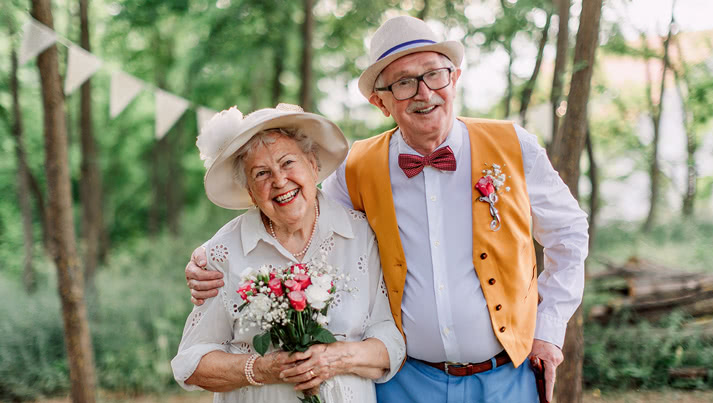 Vier jullie huwelijksverjaardag!